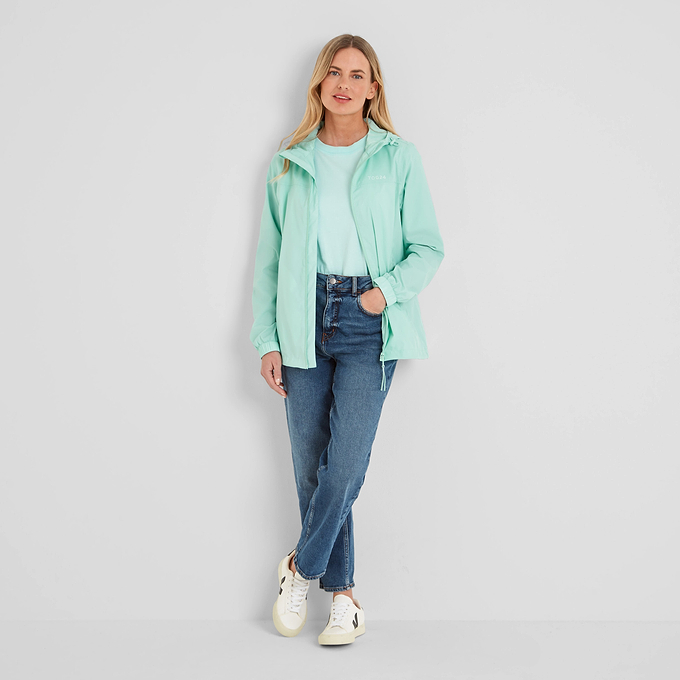 Craven Womens Waterproof Packaway Jacket - Eggshell Blue