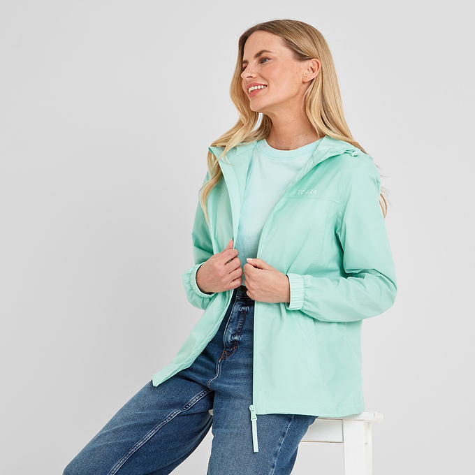 Craven Womens Waterproof Packaway Jacket - Eggshell Blue