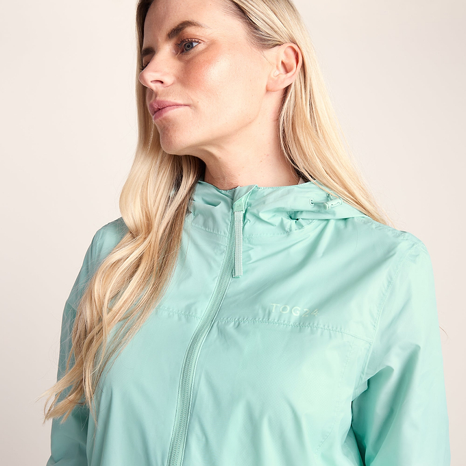 Craven Womens Waterproof Packaway Jacket - Eggshell Blue