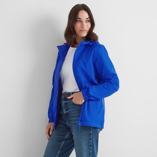 Craven Womens Waterproof Packaway Jacket - Ultra-Marine Blue