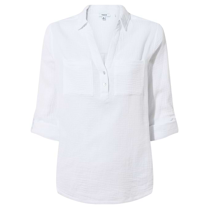 Cruise Womens Long Sleeve Shirt - Optic White