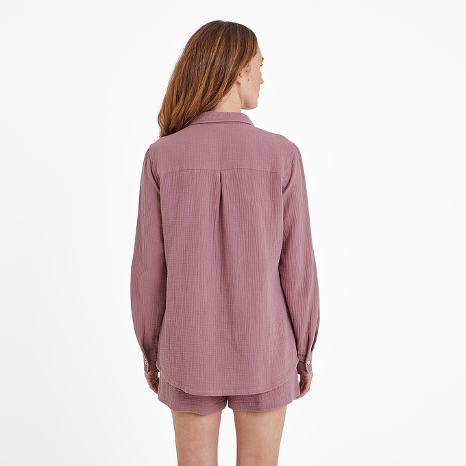 Cruise Womens Long Sleeve Shirt - Mauve