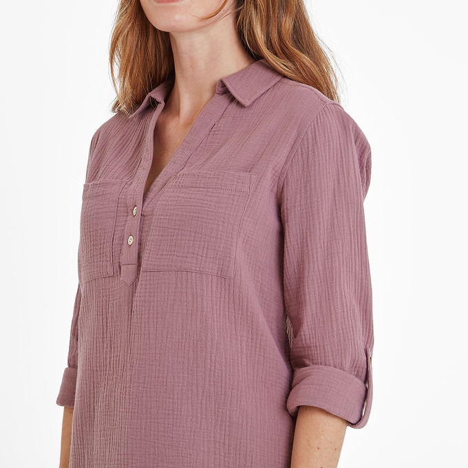 Cruise Womens Long Sleeve Shirt - Mauve