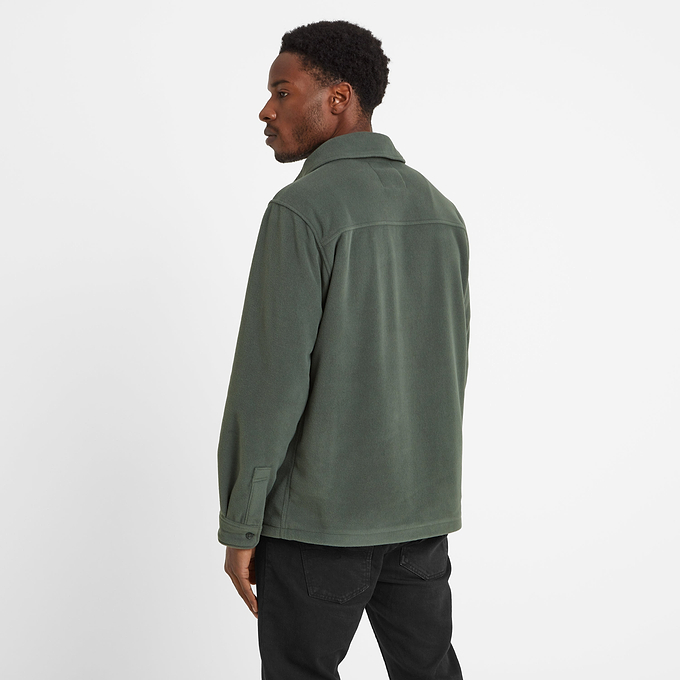 Dabney Mens Shacket - Pine Green Check