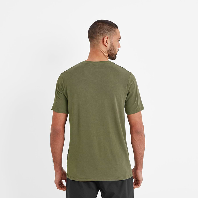 Dallow Mens Sports T-Shirt - Khaki