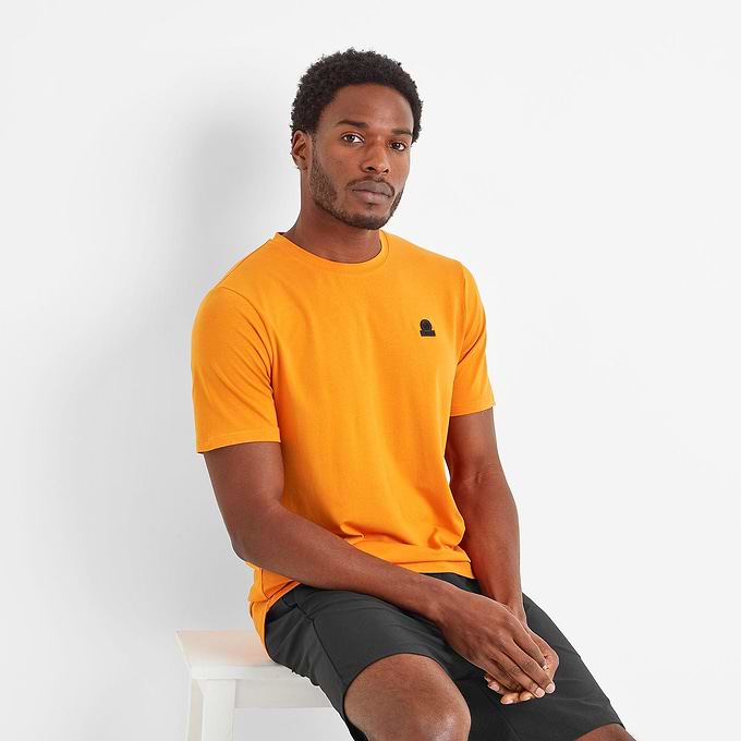Dallow Mens Sports T-Shirt - Tangerine