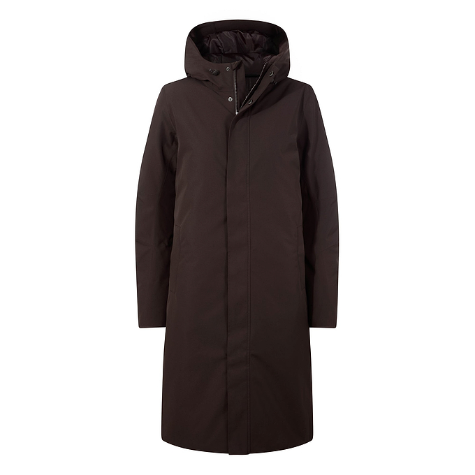 Dalton Womens Longline Waterproof Insulated Coat - Chocolate Brown