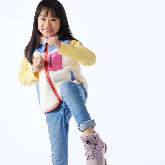 Damara Kids Shaun the Sheep Sherpa Gilet - Woolly/Blueberry