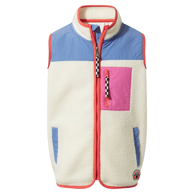 Damara Kids Shaun the Sheep Sherpa Gilet - Woolly/Blueberry