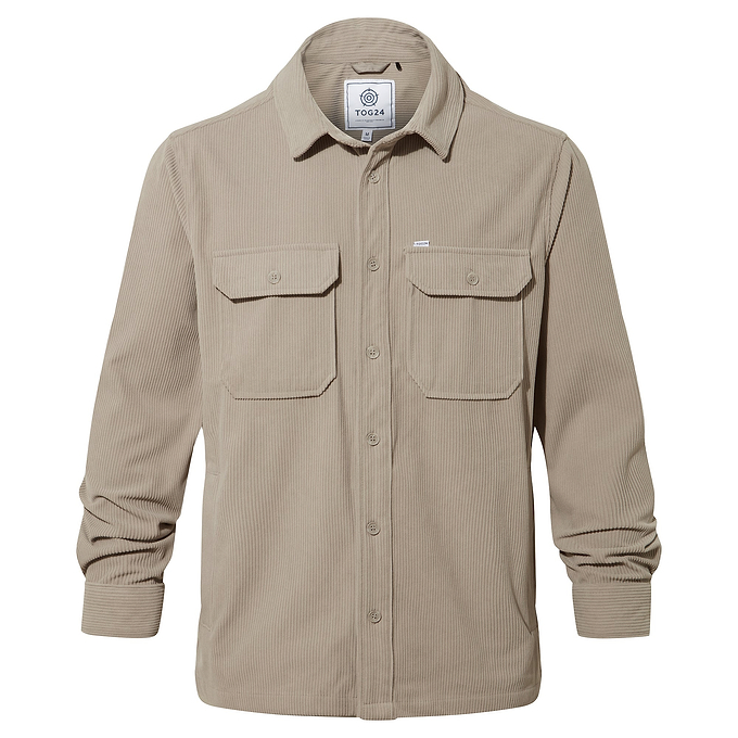 Dante Mens Shacket - Dark Taupe