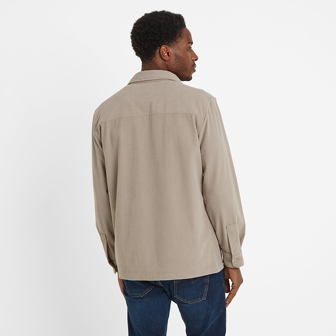 Dante Mens Shacket - Dark Taupe