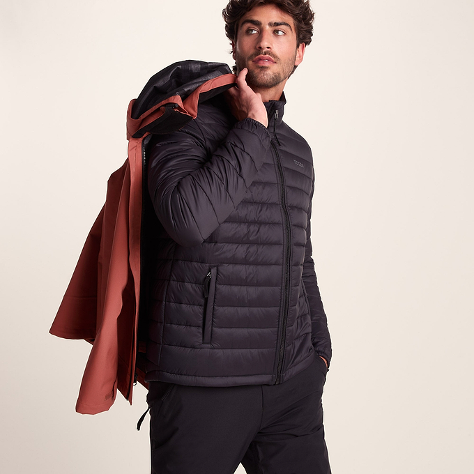 Denton Mens Waterproof 3-in-1 Jacket - Clay