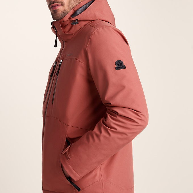 Denton Mens Waterproof 3-in-1 Jacket - Clay