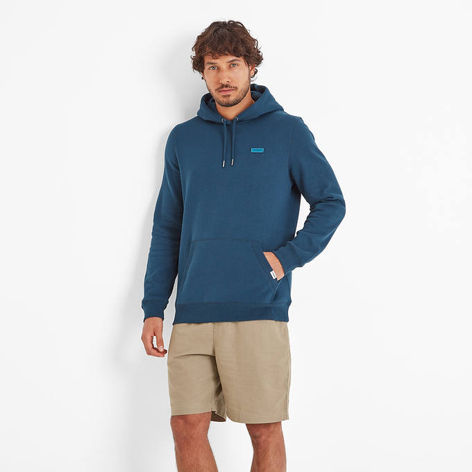 Denzel Mens Hoody - Inky Blue