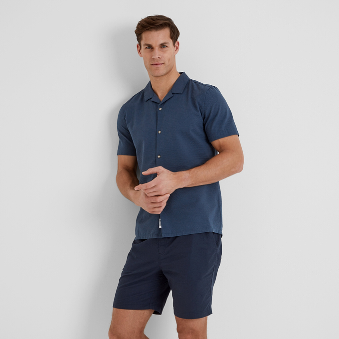 Derek Mens Shirt - Night Sea