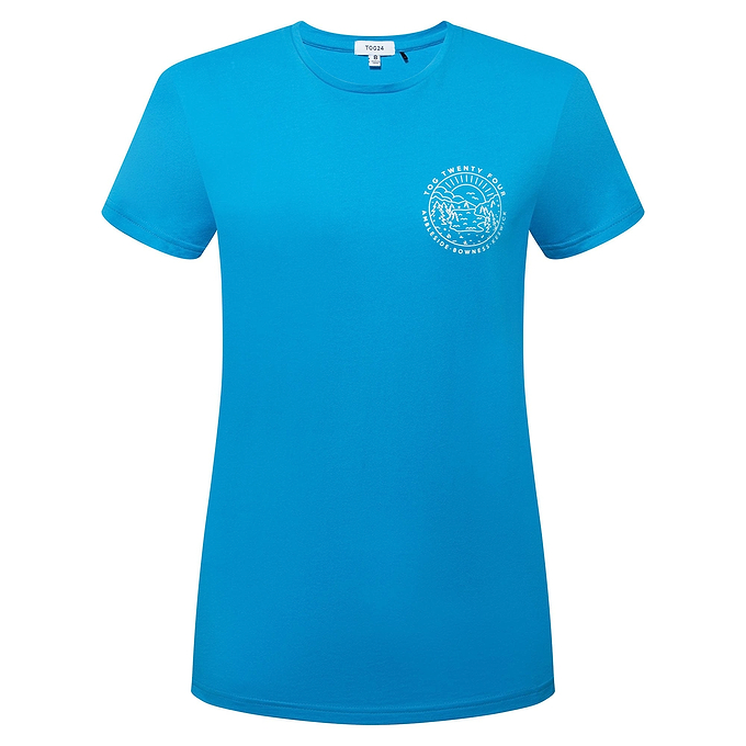 District Womens T-Shirt - Azure Blue