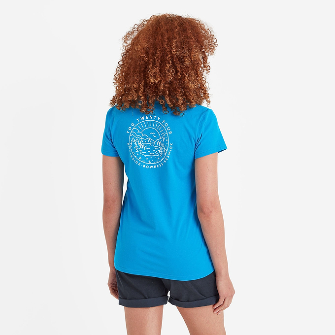 District Womens T-Shirt - Azure Blue