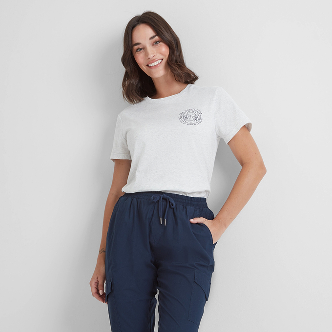 District Womens T-Shirt - Ice Grey Marl