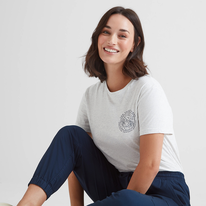 District Womens T-Shirt - Ice Grey Marl