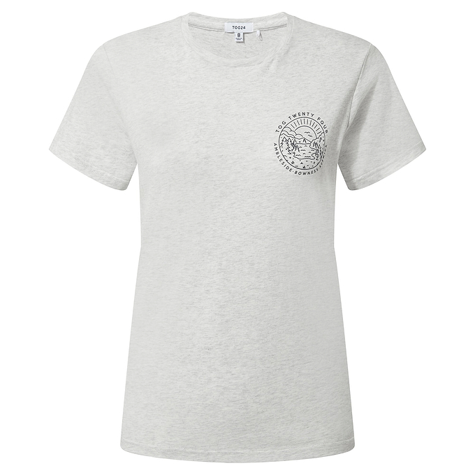 District Womens T-Shirt - Ice Grey Marl