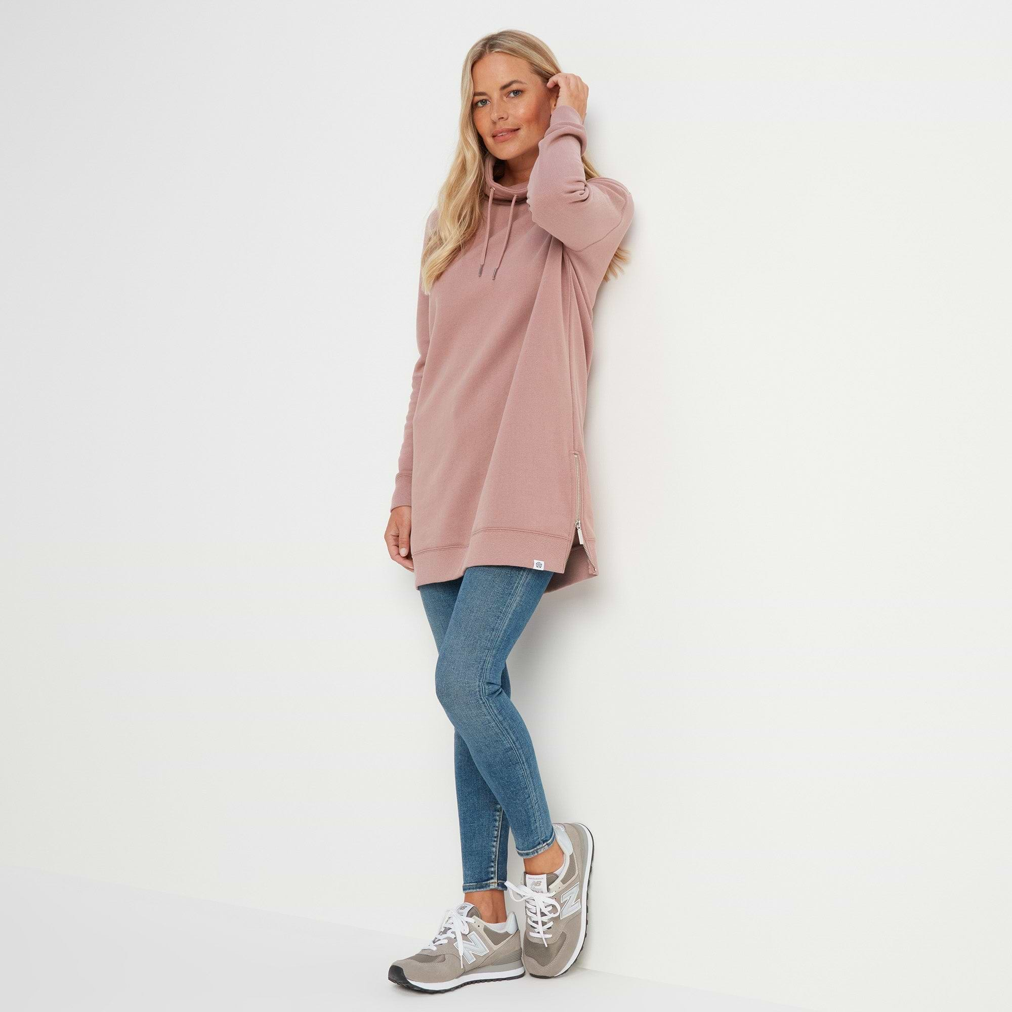 Longline sweatshirt womens sale