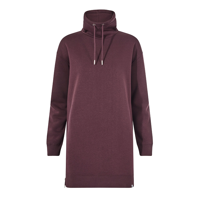 Drakeford Womens Supersoft Longline Sweat - Huckleberry