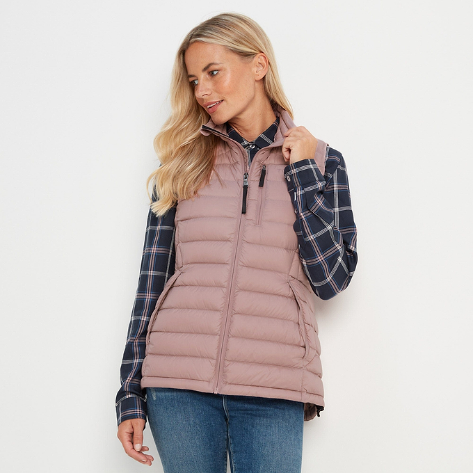 Drax Womens Down Gilet - Faded Pink