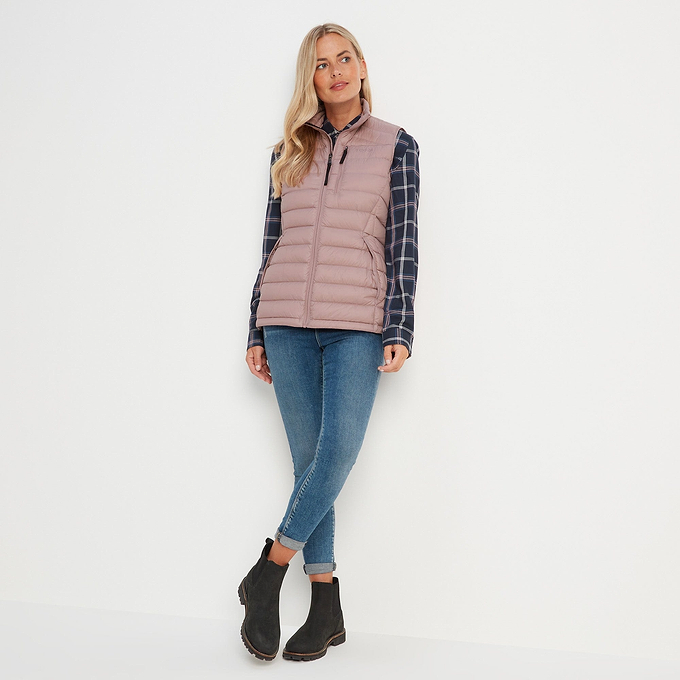 Drax Womens Down Gilet - Faded Pink