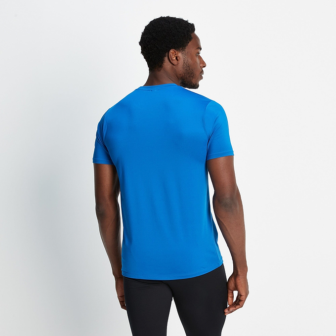 Drebley Mens Tech T-Shirt - Sapphire Blue