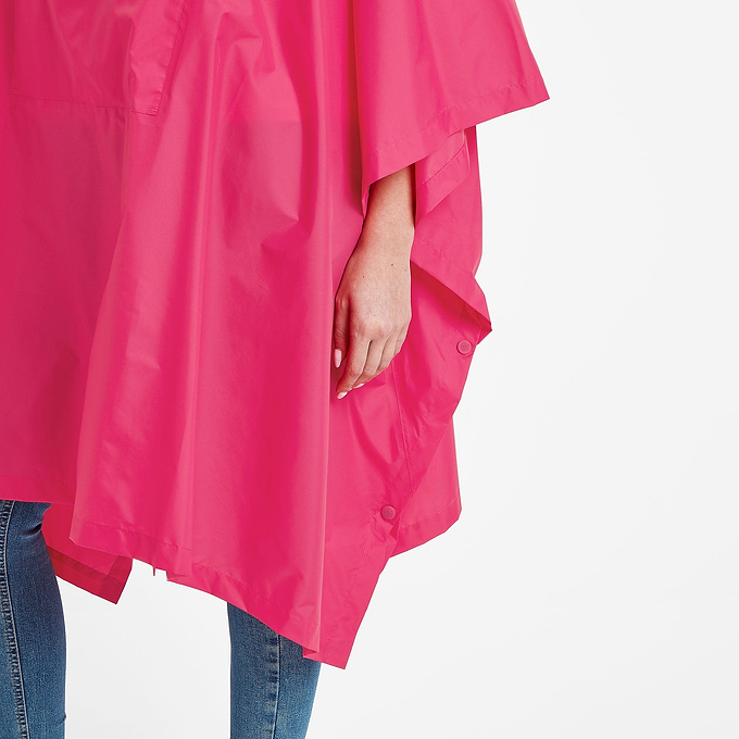 Drench Unisex Packable Waterproof Poncho - Magenta Pink
