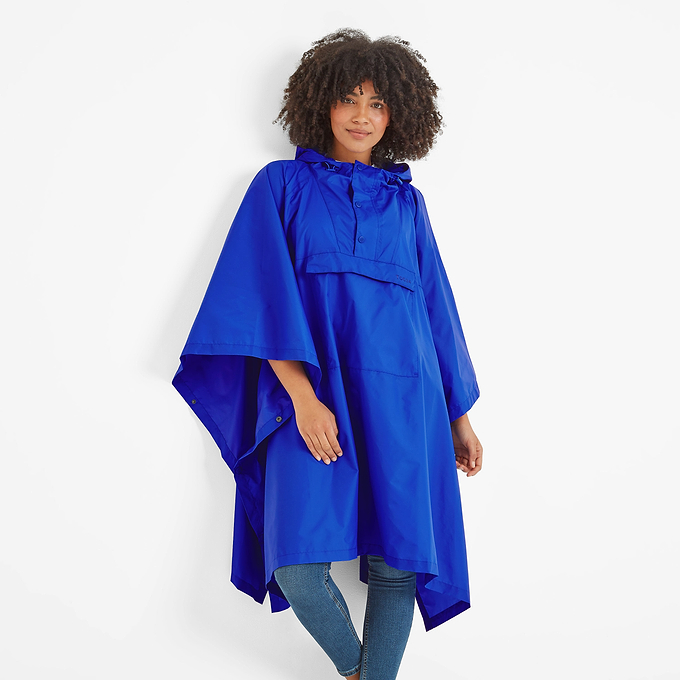 Drench Unisex Poncho - Ultra-Marine Blue