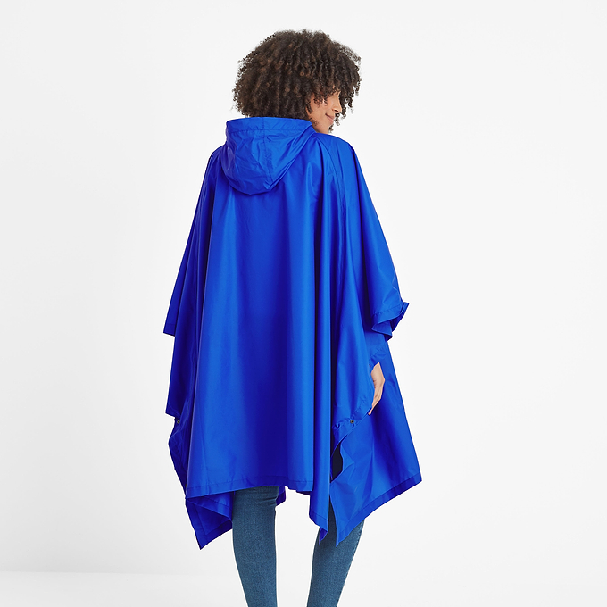 Drench Unisex Poncho - Ultra-Marine Blue