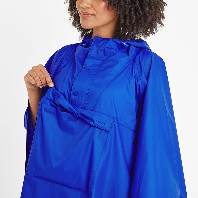 Drench Unisex Poncho - Ultra-Marine Blue