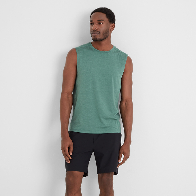 Drutt Mens Tech Vest - Seafoam Green Marl