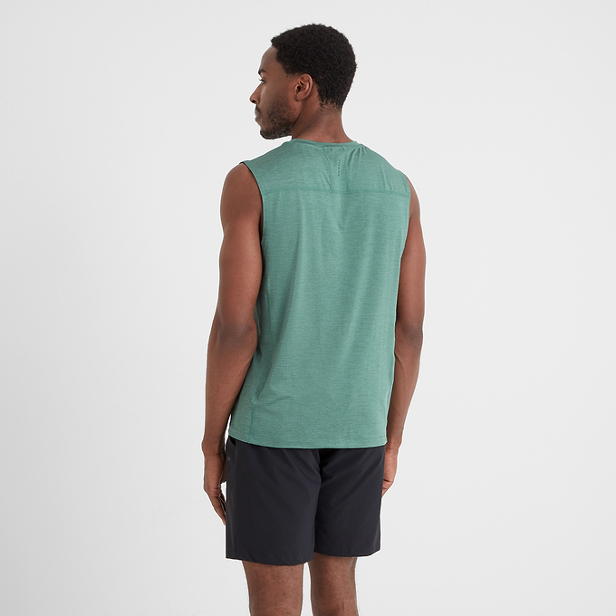 Drutt Mens Tech Vest - Seafoam Green Marl