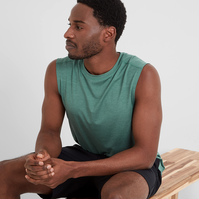 Drutt Mens Tech Vest - Seafoam Green Marl