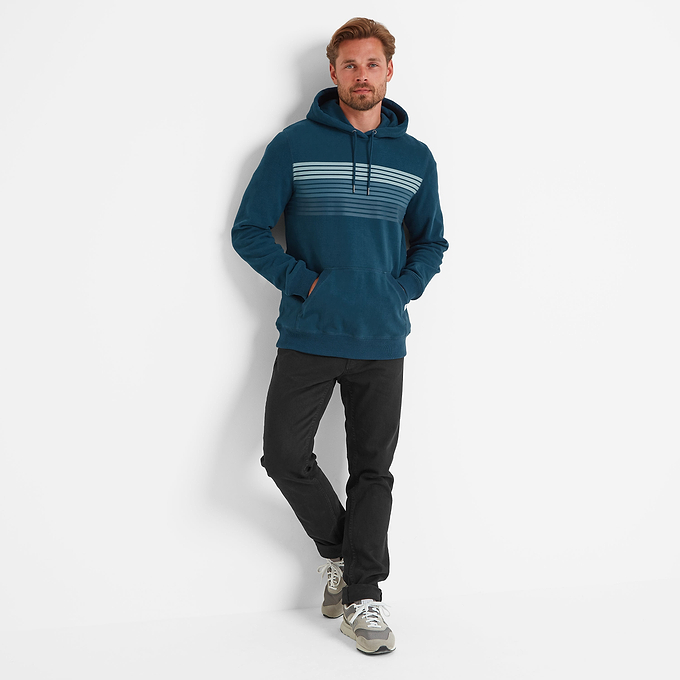 Duxford Mens Overhead Hoody - Marine Blue
