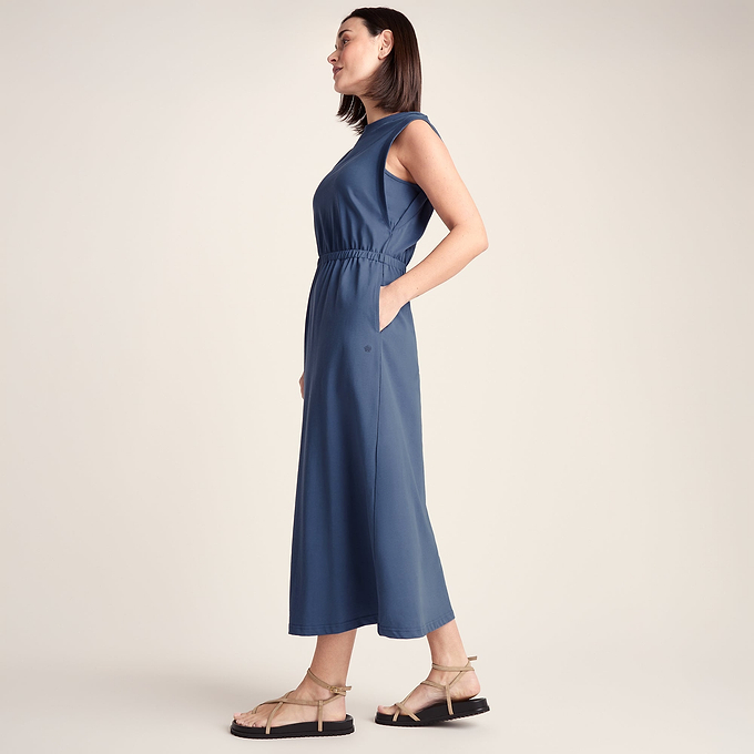 Ebony Womens Supersoft Dress - Smokey Blue