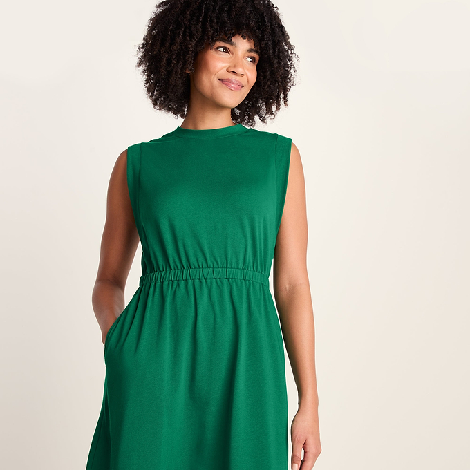 Ebony Womens Supersoft Dress - Green