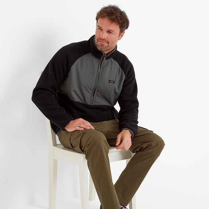 Eldon Mens Sherpa Fleece - Black