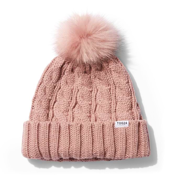 Elias Knit Hat - Faded Pink