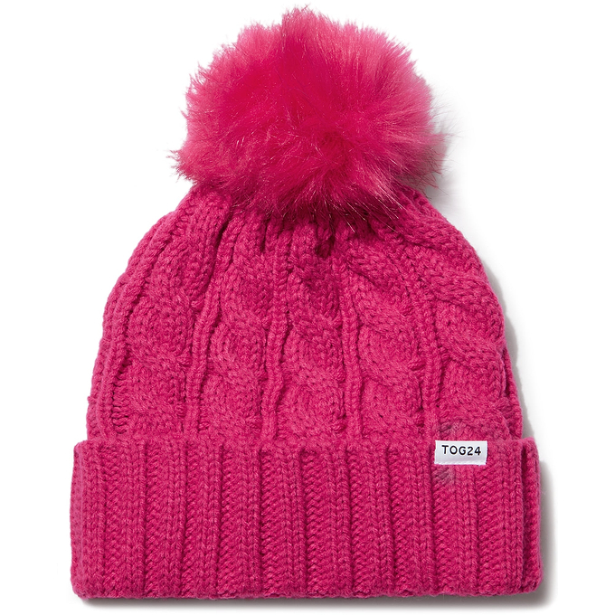 Elias Knit Hat - Hibiscus Pink