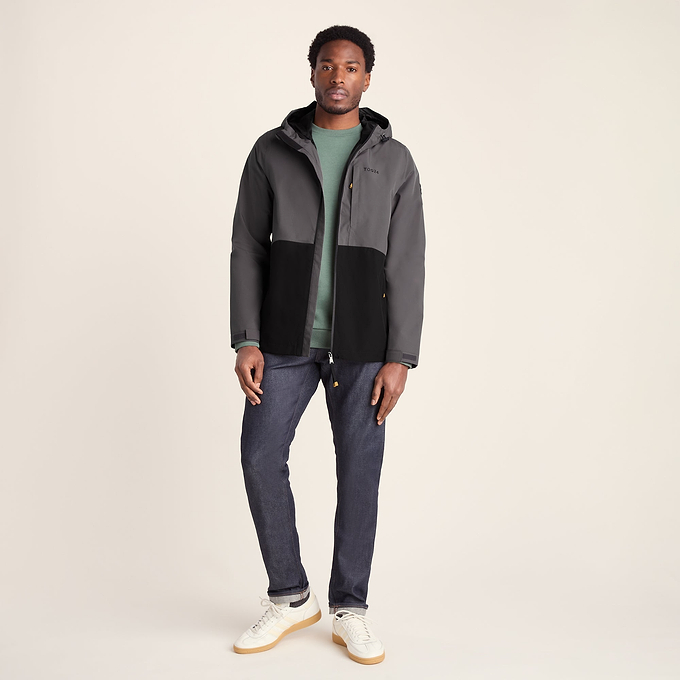 Ellon Mens Waterproof Jacket - Black/Deep Slate