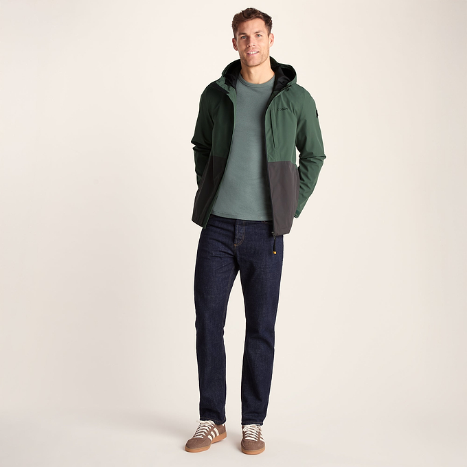 Ellon Mens Waterproof Jacket - Deep Slate/Light Forest