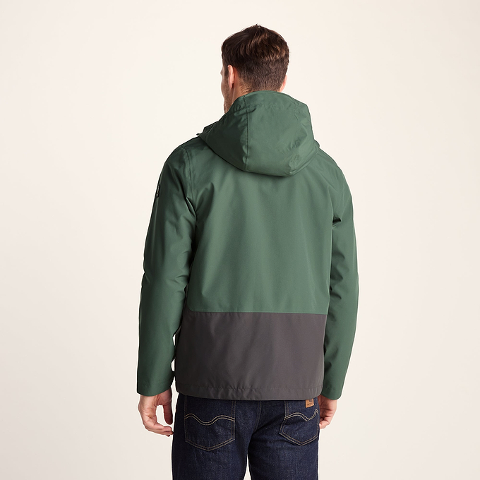 Ellon Mens Waterproof Jacket - Deep Slate/Light Forest