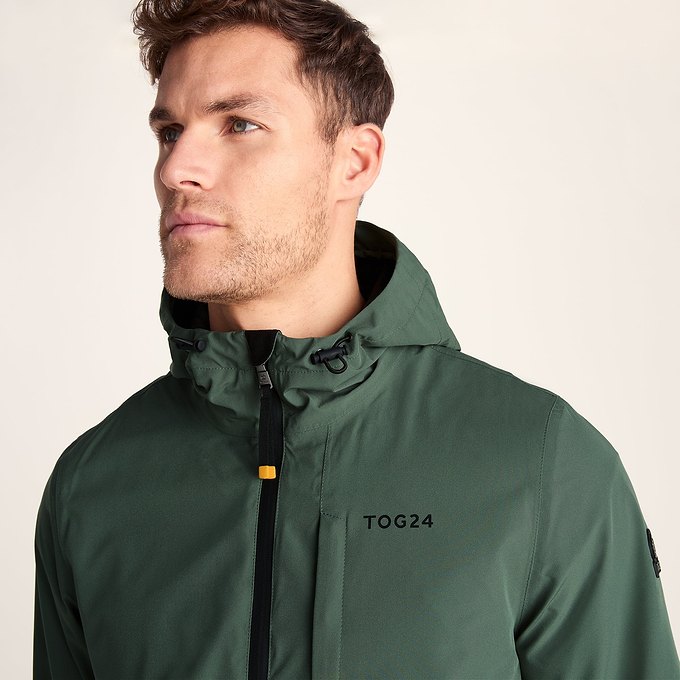 Ellon Mens Waterproof Jacket - Deep Slate/Light Forest