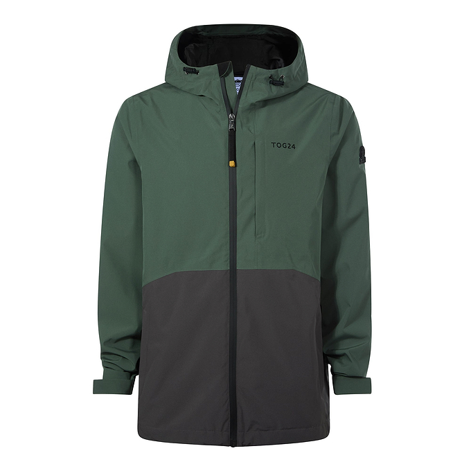 Ellon Mens Waterproof Jacket - Deep Slate/Light Forest