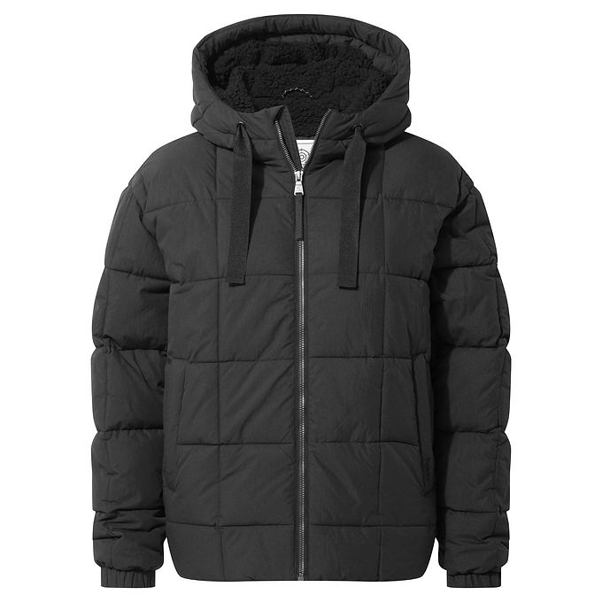 Else Womens Heavy Padded Short Jacket - Black