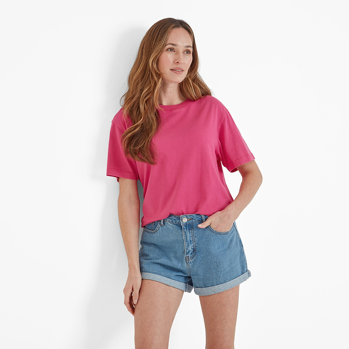 Erica Womens T-Shirt - Hibiscus Pink