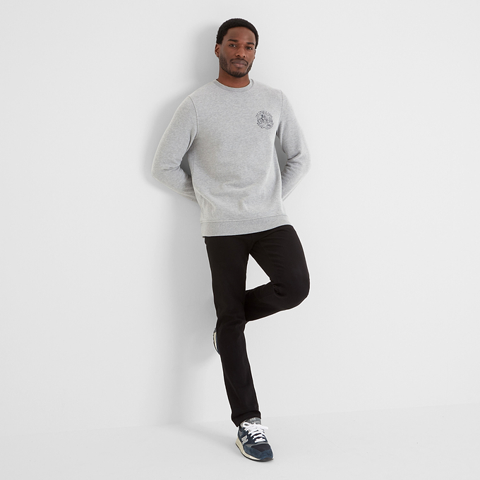 Esk Mens Sweatshirt - Mid Grey Marl
